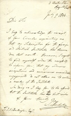 Lot 758 - MOSCHELES IGNAZ: (1794-1870)