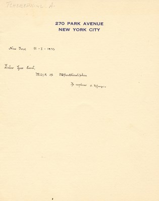 Lot 778 - TCHEREPNIN ALEXANDER: (1899-1977)