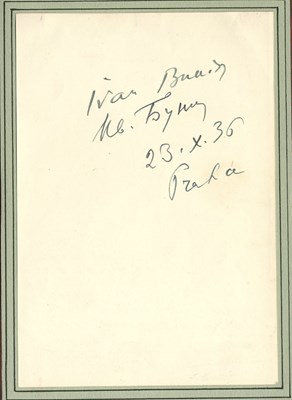 Lot 1033 - BUNIN IVAN: (1870-1953)