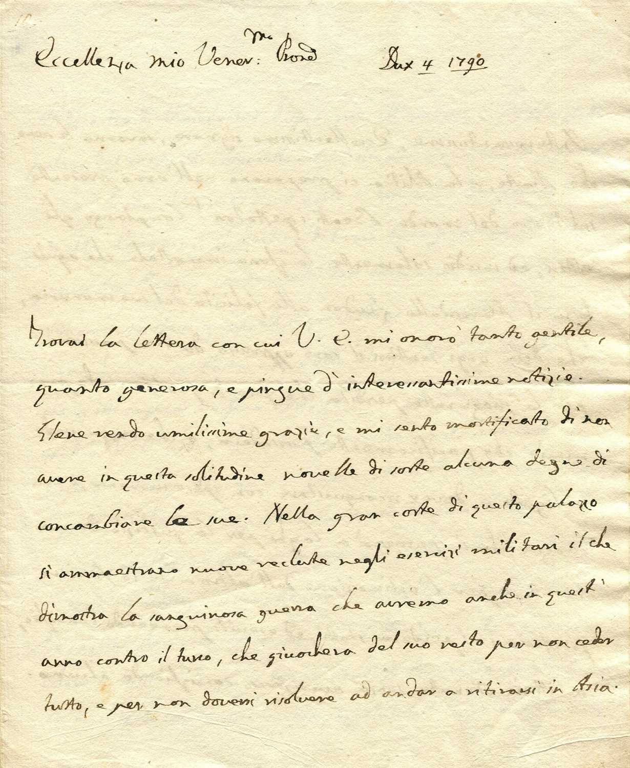 Lot 628 - CASANOVA GIACOMO: (1725-1798)