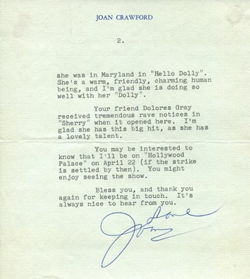 Lot 63 - CRAWFORD JOAN: (1905-1977) (x4)