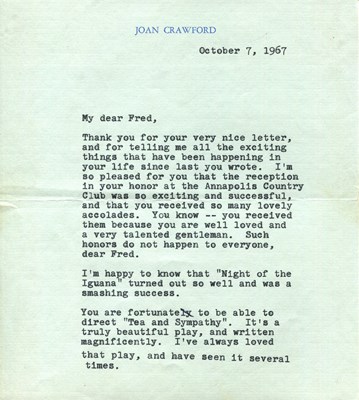 Lot 63 - CRAWFORD JOAN: (1905-1977) (x4)