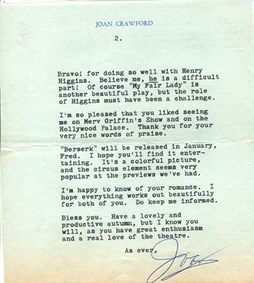 Lot 63 - CRAWFORD JOAN: (1905-1977) (x4)