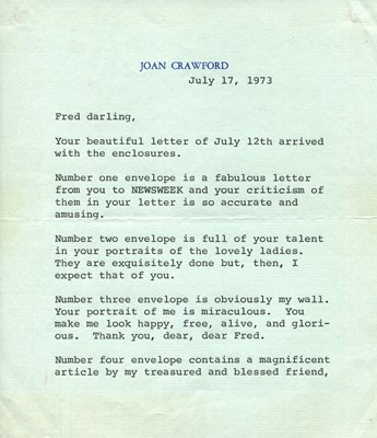 Lot 63 - CRAWFORD JOAN: (1905-1977) (x4)