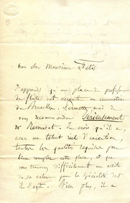 Lot 550 - BERLIOZ HECTOR: (1803-1869)