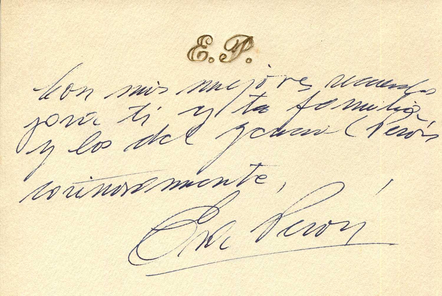 Lot 1725 - PERON EVA: (1919-1952)