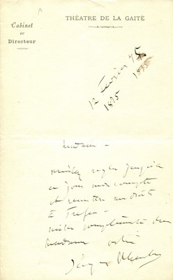 Lot 551 - OFFENBACH JACQUES: (1819-1880)