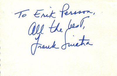 Lot 21 - SINATRA FRANK: (1915-1998)