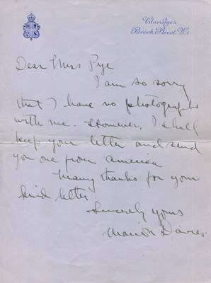 Lot 160 - DAVIES MARION: (1897-1961)