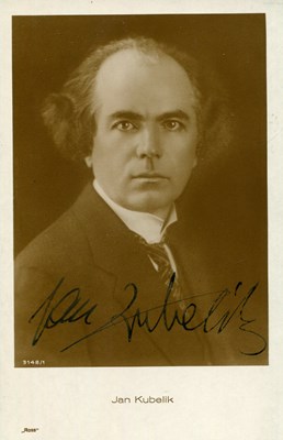 Lot 614 - KUBELIK JAN: (1880-1940)