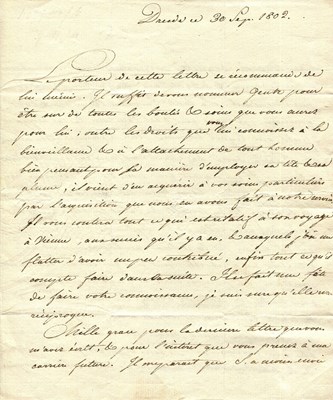 Lot 1645 - METTERNICH PRINCE KLEMENS VON: (1773-1859)