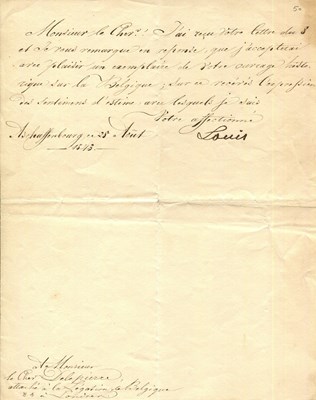 Lot 1591 - LUDWIG I OF BAVARIA: (1786-1868)