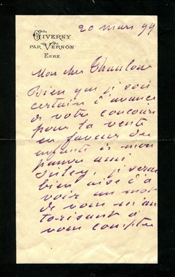 Lot 944 - MONET CLAUDE: (1840-1926)