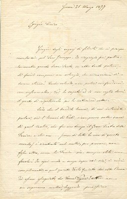 Lot 622 - VERDI GIUSEPPINA: (1815-1897)