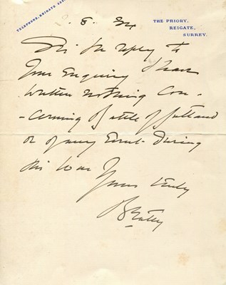 Lot 1425 - BEATTY DAVID: (1871-1936)