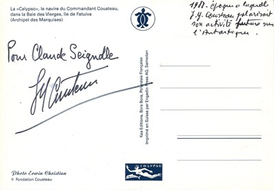 Lot 1317 - COUSTEAU JACQUES: (1910-1997)