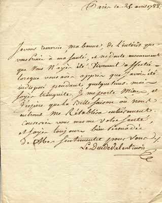 Lot 1572 - HONORÉ IV: (1758-1819)