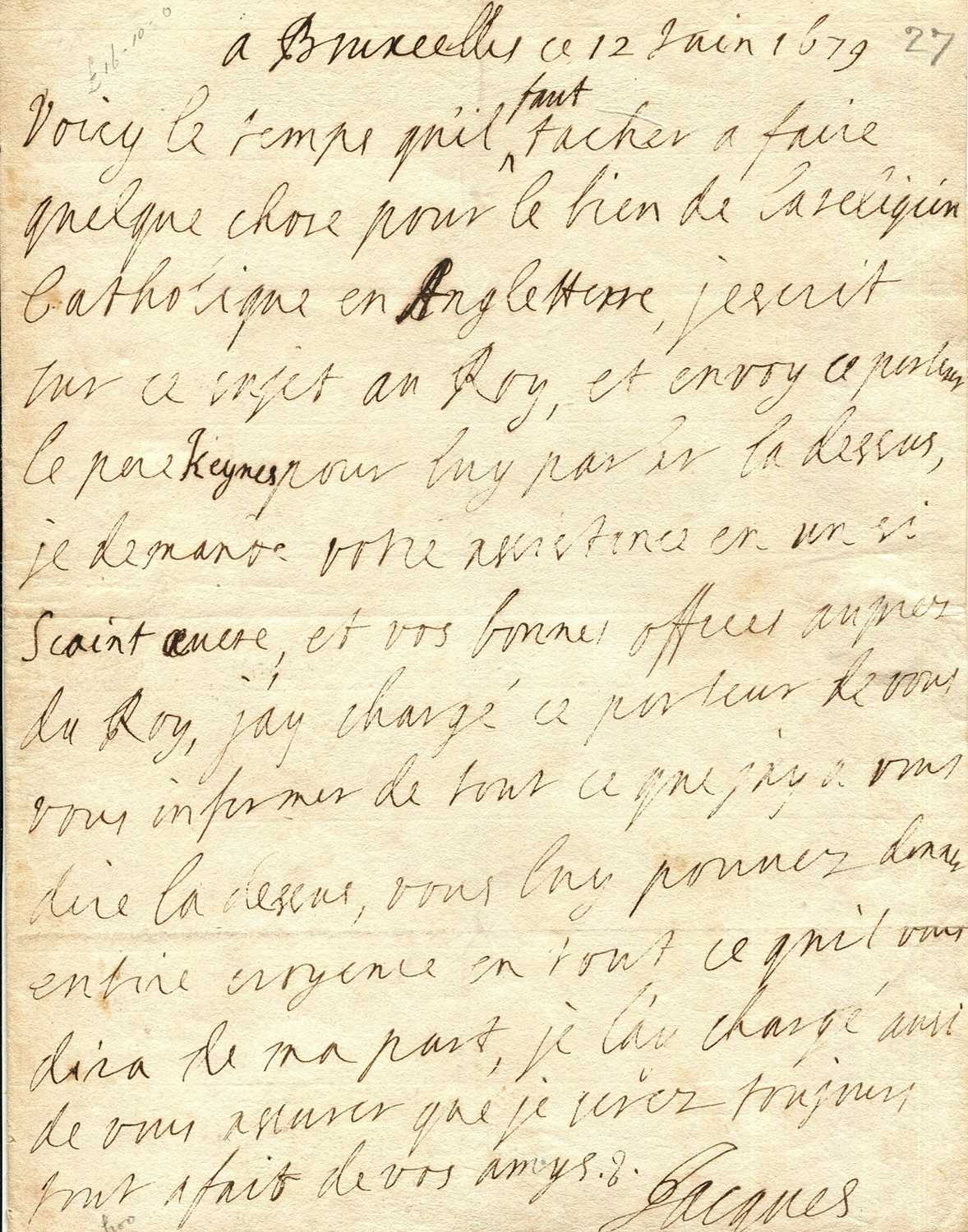 Lot 1612 - JAMES II & VII: (1633-1701)