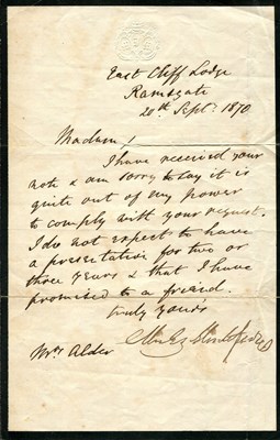 Lot 1266 - MONTEFIORE MOSES: (1784-1885)