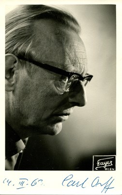 Lot 797 - ORFF CARL: (1895-1982)