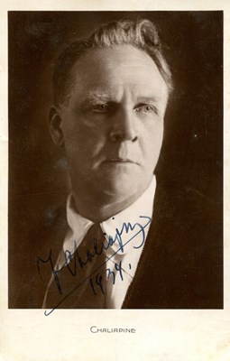 Lot 862 - CHALIAPIN FEODOR: (1873-1938)