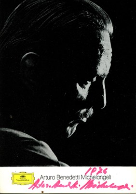 Lot 838 - BENEDETTI MICHELANGELI ARTURO: (1920-1995)