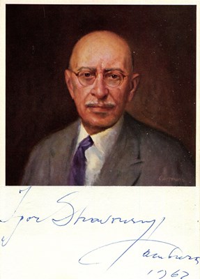 Lot 810 - STRAVINSKY IGOR: (1882-1971)