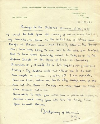 Lot 1428 - MONTGOMERY B. L.: (1887-1976)