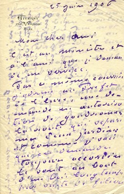 Lot 951 - MONET CLAUDE: (1840-1926)