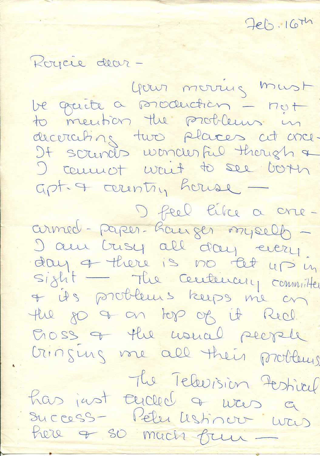 Lot 1575 - KELLY GRACE: (1929-1982)