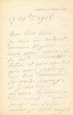 Lot 955 - MONET CLAUDE: (1840-1926)