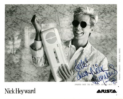 Lot 479 - HEYWARD NICK: (1961- )