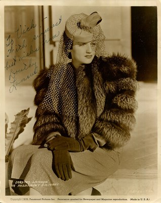 Lot 167 - LAMOUR DOROTHY: (1914-1996)