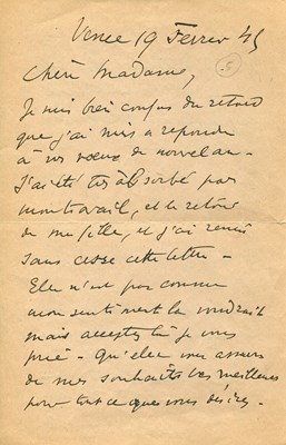 Lot 965 - MATISSE HENRI: (1869-1954)