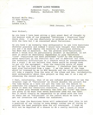 Lot 128 - LLOYD WEBBER ANDREW: (1948- )