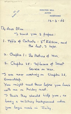 Lot 1427 - MONTGOMERY B. L.: (1887-1976)