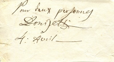 Lot 565 - DONIZETTI GAETANO: (1797-1848)