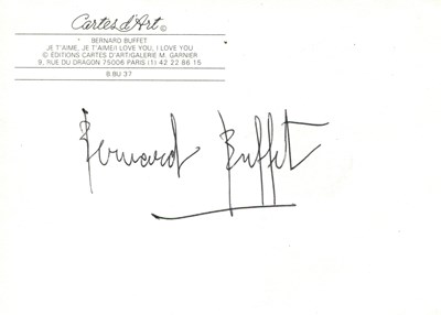 Lot 973 - BUFFET BERNARD: (1928-1999)