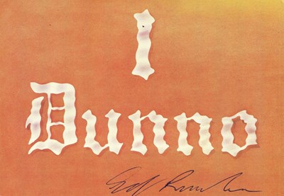 Lot 1002 - RUSCHA EDWARD: (1937- )