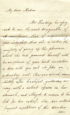 Lot 1695 - HASTINGS WARREN: (1732-1818)