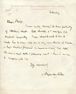 Lot 992 - JOHN AUGUSTUS: (1878-1961)