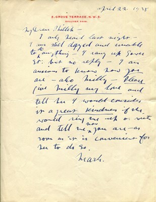 Lot 990 - GERTLER MARK: (1891-1939)