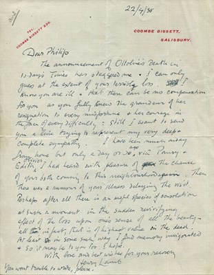 Lot 993 - LAMB HENRY: (1883-1960)