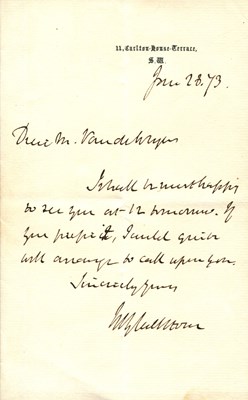 Lot 1682 - GLADSTONE WILLIAM: (1809-1898)