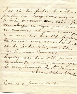 Lot 1311 - MILESI BIANCA: (1790-1849)