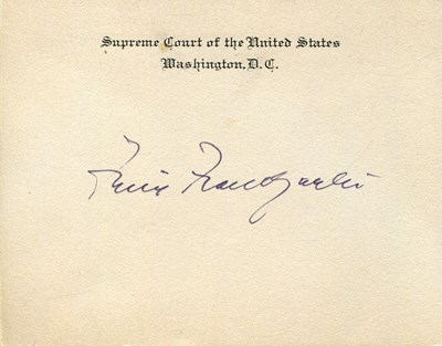 Lot 1293 - FRANKFURTER FELIX: (1882-1965)