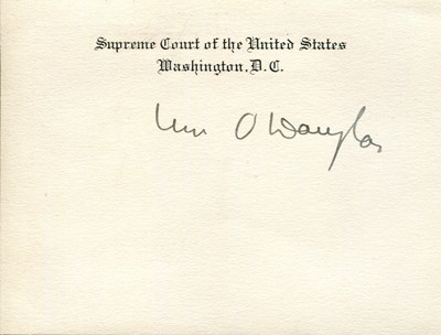 Lot 1294 - DOUGLAS WILLIAM O.: (1898-1980)