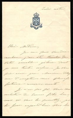 Lot 1586 - NATALIE OF SERBIA: (1859-1941)