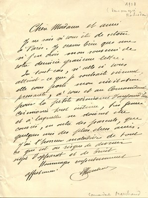 Lot 1384 - MARCHAND JEAN-BAPTISTE: (1863-1934)