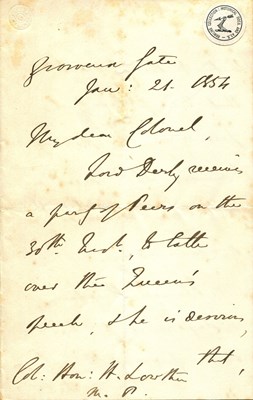 Lot 1680 - DISRAELI BENJAMIN: (1804-1881)